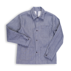 Patch Pocket Chore Coat | Grey Selvage