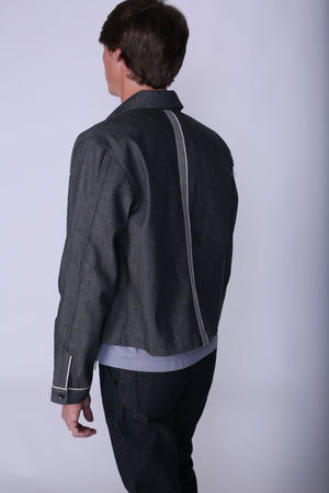 Moto Jacket | Grey Selvage