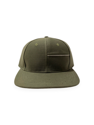 6 Panel Hat | Olive Selvage