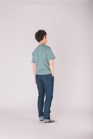 Crew Neck Tab Tee | Atlantic Green