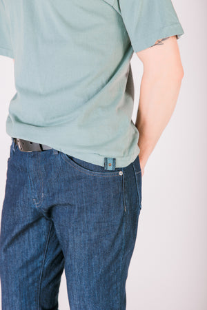 Crew Neck Tab Tee | Atlantic Green