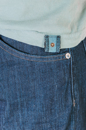 Crew Neck Tab Tee | Atlantic Green
