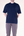 Crew Neck Tab Tee | Navy