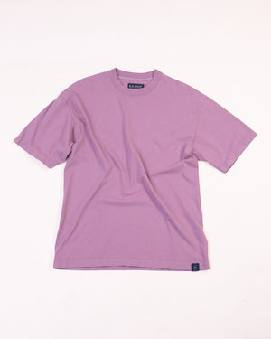 Crew Neck Tab Tee | Dusty Rose