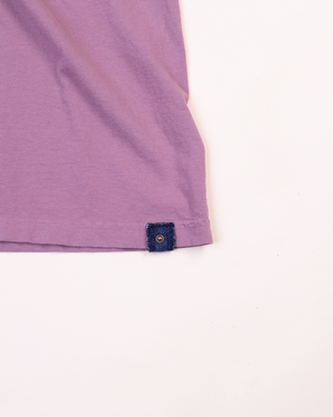 Crew Neck Tab Tee | Dusty Rose